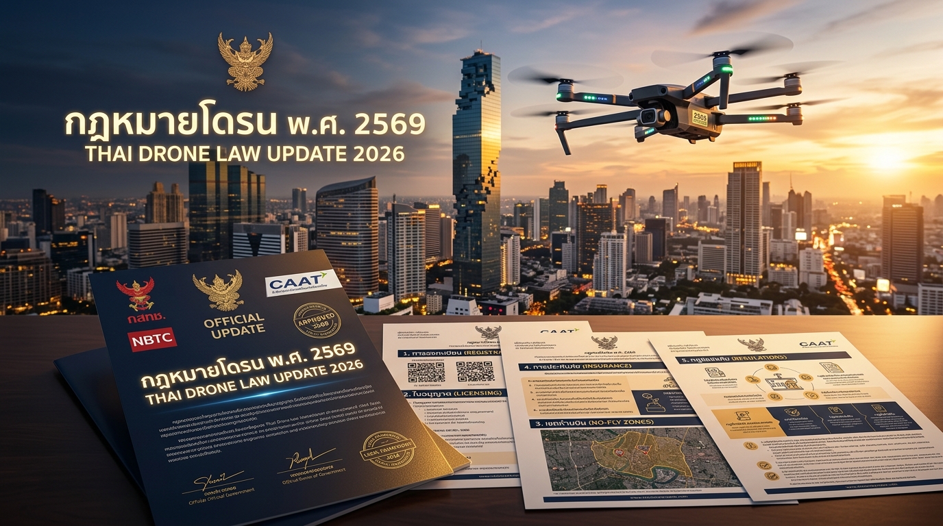 กฎหมายโดรนอัปเดต 2569